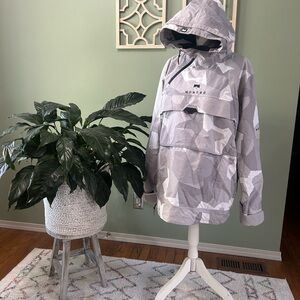 Montec Men's Abstract Gray Ski Jacket